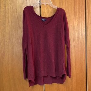 American Eagle Maroon Sweater Sz M